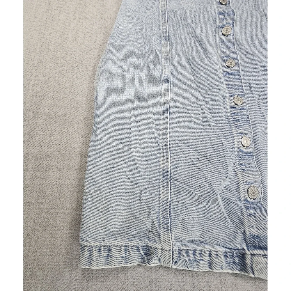 Levi's Womens Light Blue Denim Dress Button Down Pockets Sleeveless Size Small - Picture 9 of 16